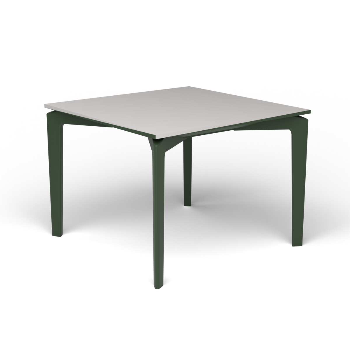 AllSize Salontafel, 50 × 50 × 38 cm, Bottle Green, Aluminium speckled Grey