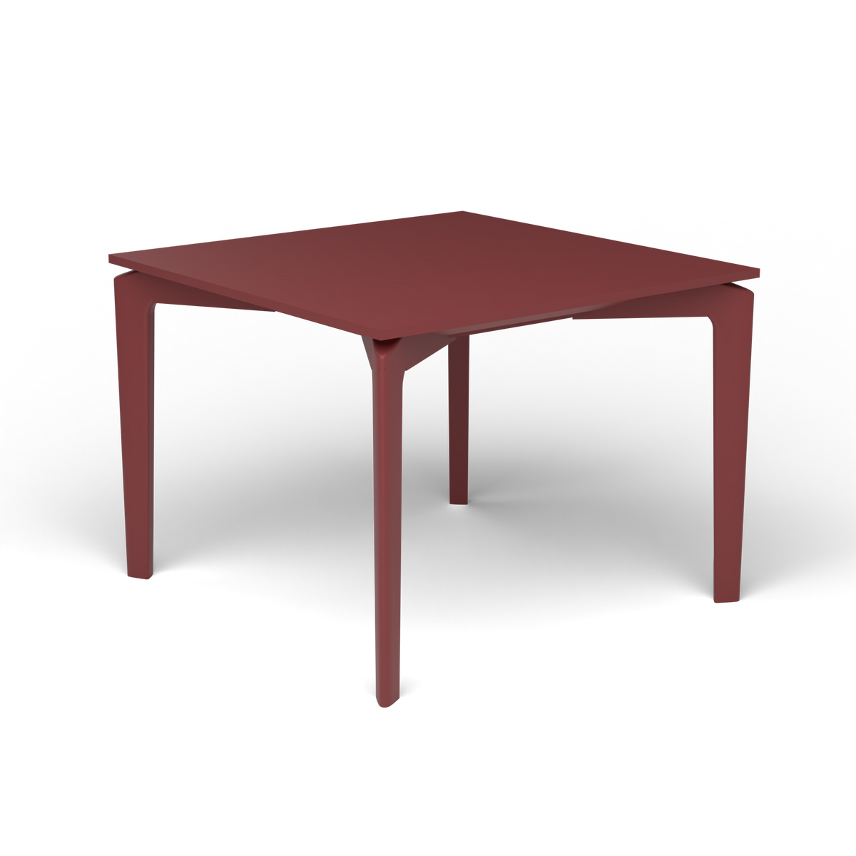 AllSize Salontafel, 50 × 50 × 38 cm, Autumn Red, Gelakt aluminium (volgt onderstelkleur)