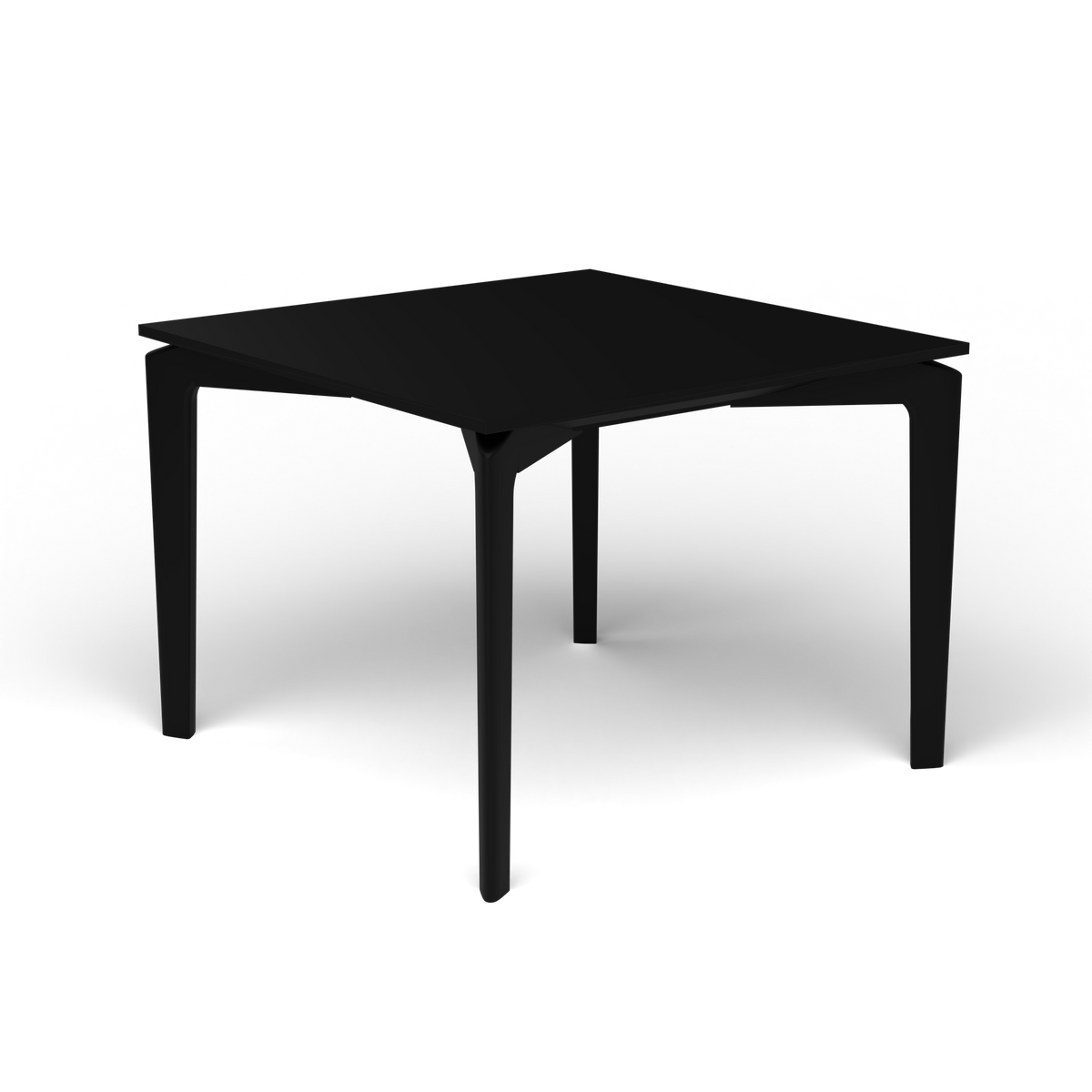 AllSize Salontafel, 50 × 50 × 38 cm, Black, Gelakt aluminium (volgt onderstelkleur)