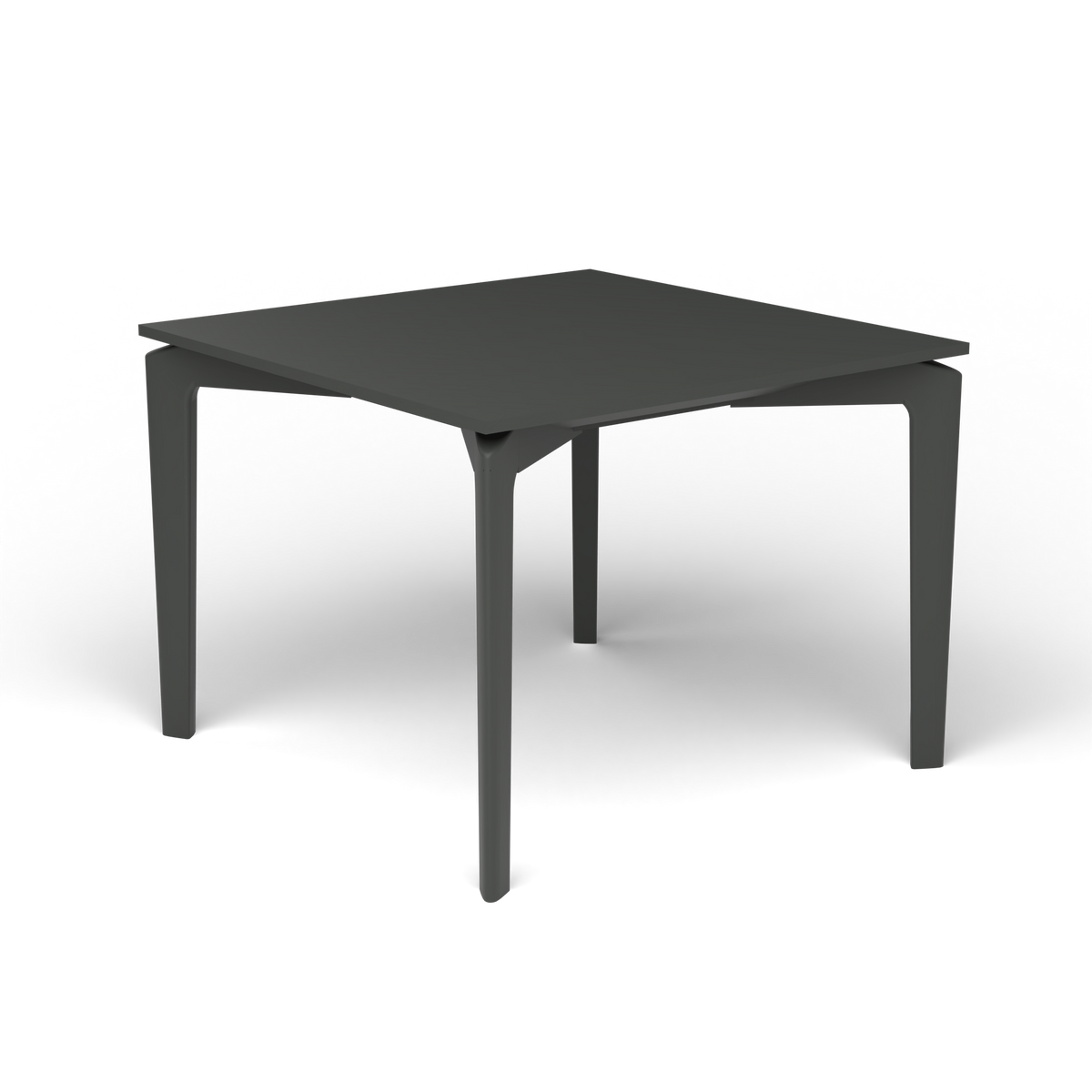 AllSize Salontafel, 50 × 50 × 38 cm, Metallic Grey, Gelakt aluminium (volgt onderstelkleur)