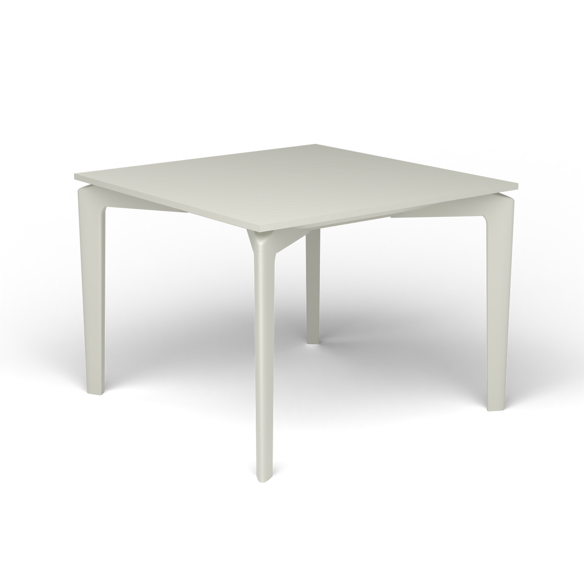 AllSize Salontafel, 50 × 50 × 38 cm, Powder Grey, Gelakt aluminium (volgt onderstelkleur)