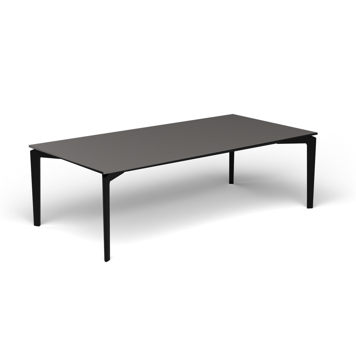 AllSize Salontafel, 120 × 60 × 38 cm, Black, Aluminium speckled Anthracite
