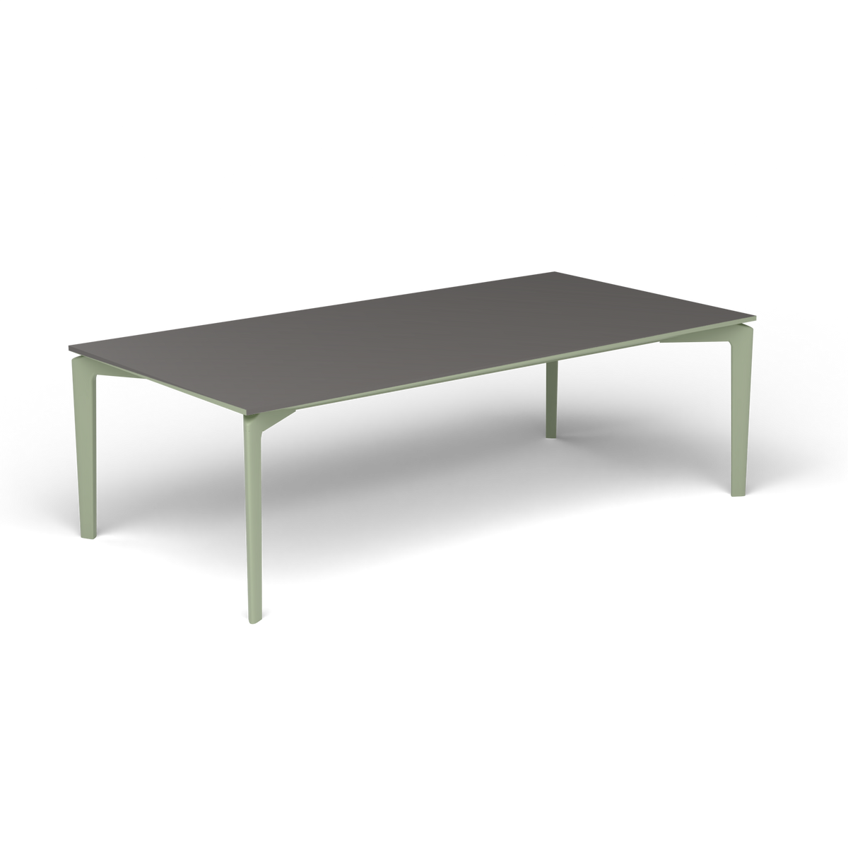 AllSize Salontafel, 120 × 60 × 38 cm, Green Tea, Aluminium speckled Anthracite
