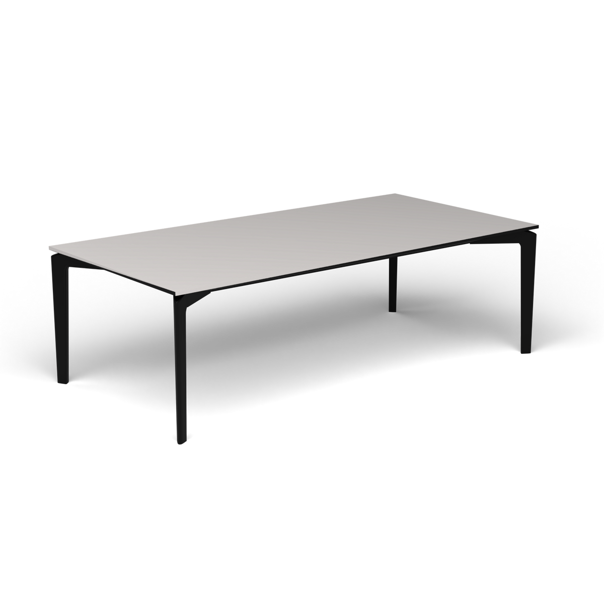 AllSize Salontafel, 120 × 60 × 38 cm, Black, Aluminium speckled Grey