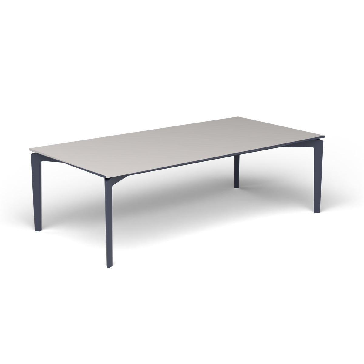AllSize Salontafel, 120 × 60 × 38 cm, Grey Blue, Aluminium speckled Grey