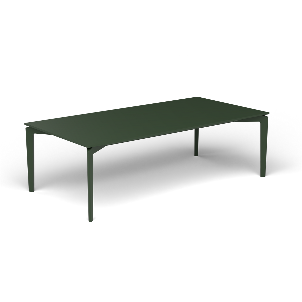 AllSize Salontafel, 120 × 60 × 38 cm, Bottle Green, Gelakt aluminium (volgt onderstelkleur)