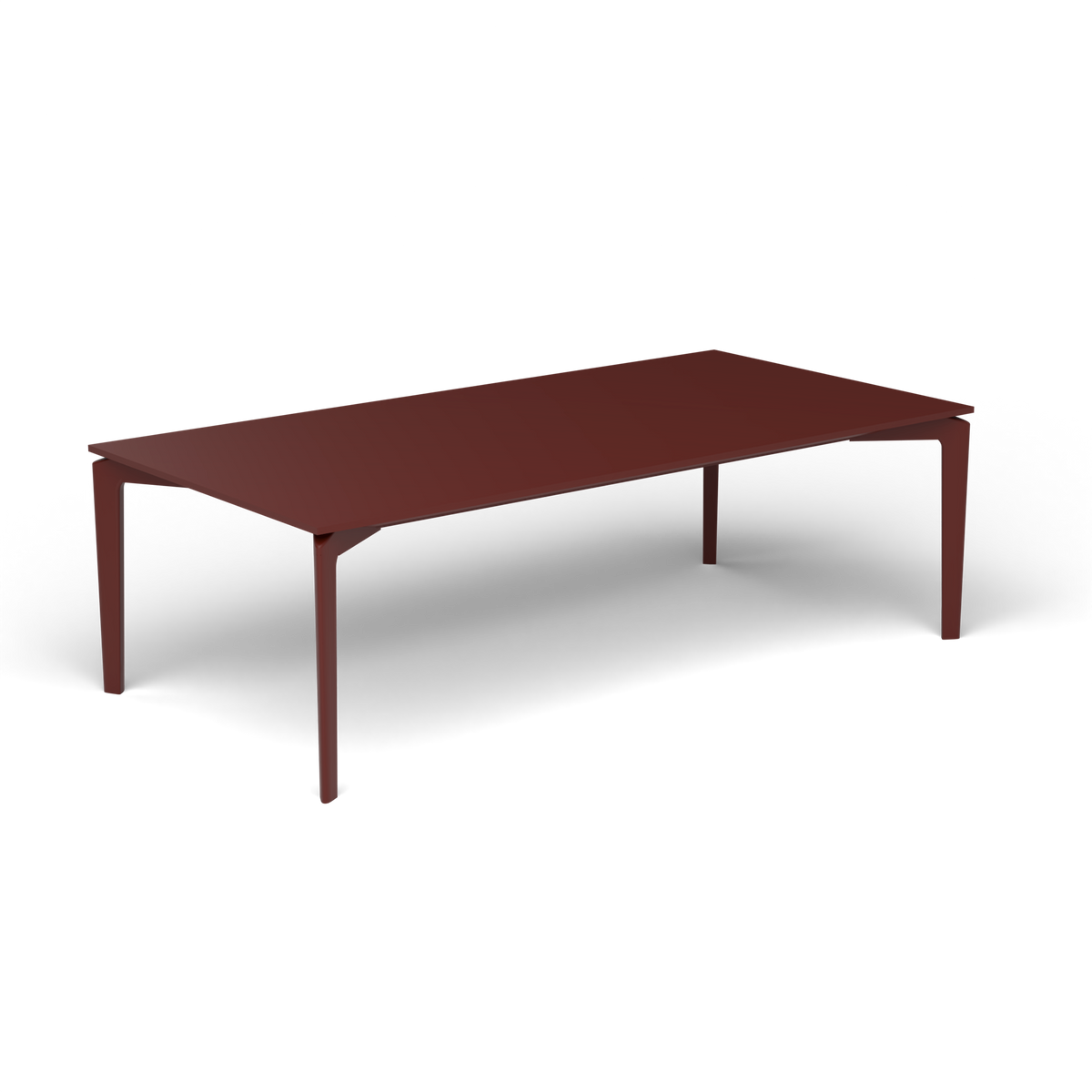 AllSize Salontafel, 120 × 60 × 38 cm, Chestnut Brown, Gelakt aluminium (volgt onderstelkleur)