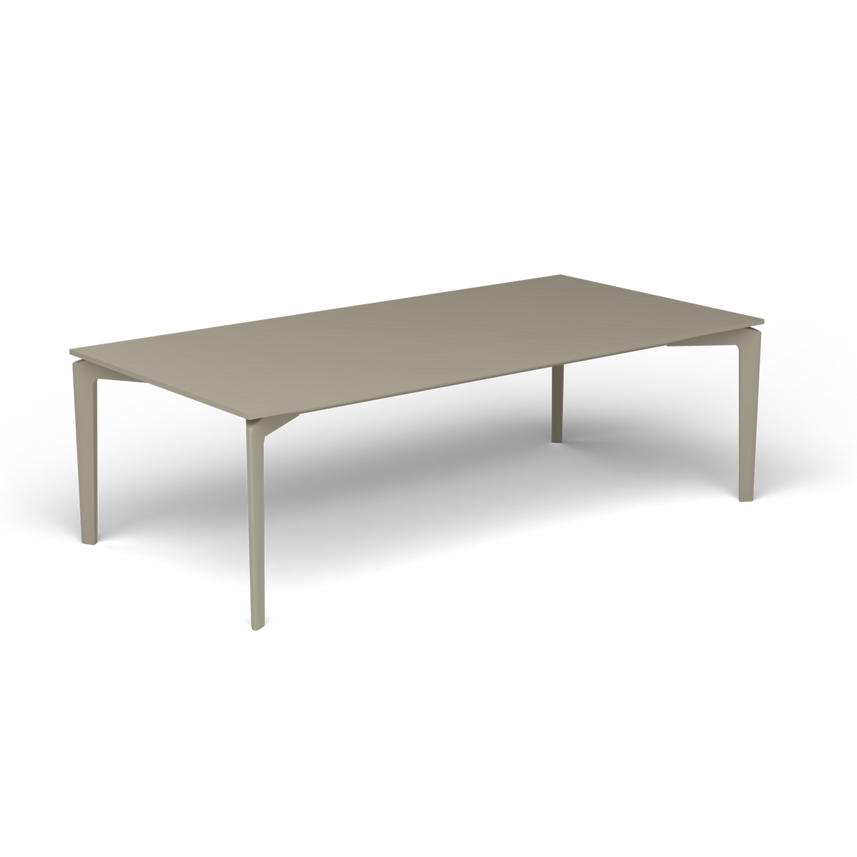 AllSize Salontafel, 120 × 60 × 38 cm, Pearly Gold, Gelakt aluminium (volgt onderstelkleur)