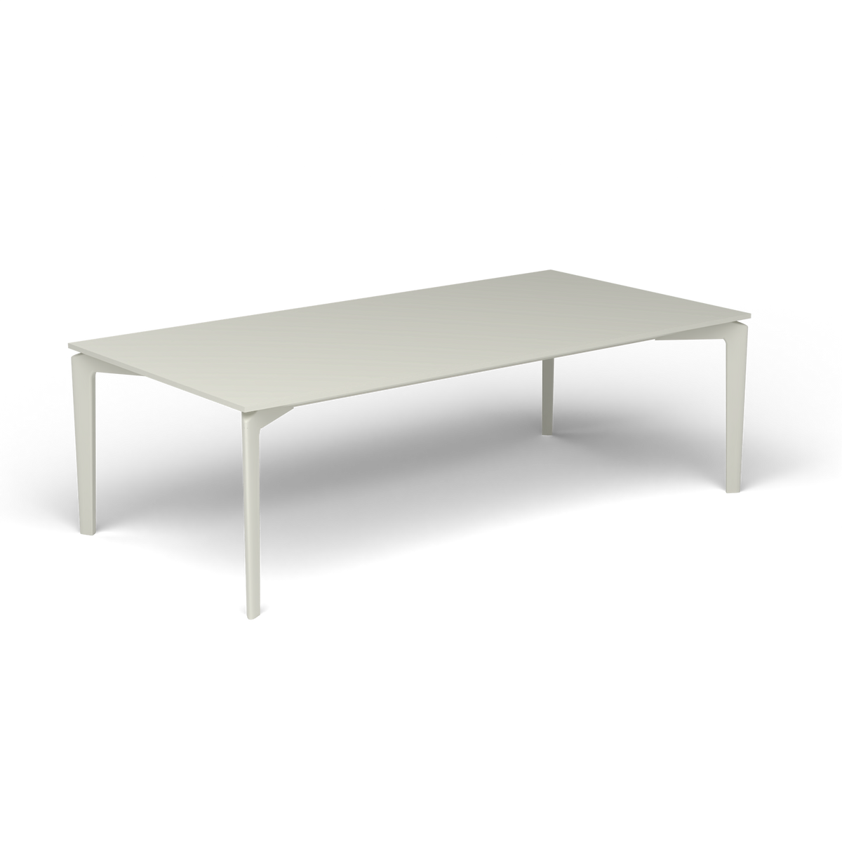 AllSize Salontafel, 120 × 60 × 38 cm, Powder Grey, Gelakt aluminium (volgt onderstelkleur)