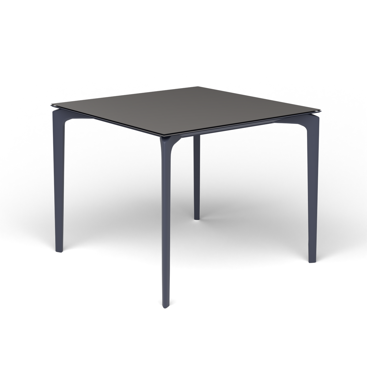 AllSize Vierkante Eettafel, 90 × 90 × 74 cm, Grey Blue, Aluminium speckled Anthracite