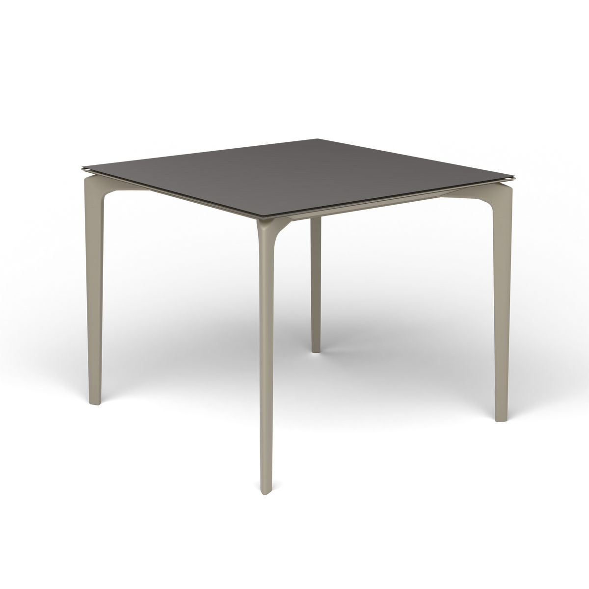 AllSize Vierkante Eettafel, 90 × 90 × 74 cm, Pearly Gold, Aluminium speckled Anthracite