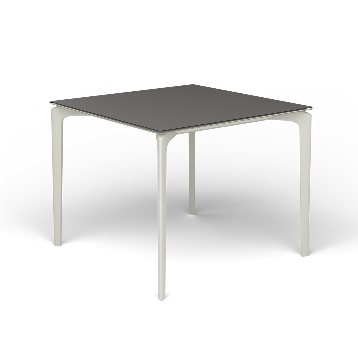 AllSize Vierkante Eettafel, 90 × 90 × 74 cm, Powder Grey, Aluminium speckled Anthracite