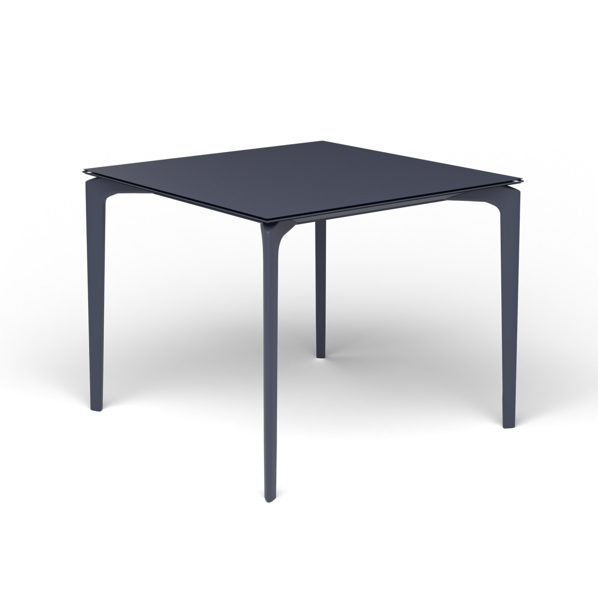 AllSize Vierkante Eettafel, 90 × 90 × 74 cm, Grey Blue, Gelakt aluminium (volgt onderstelkleur)