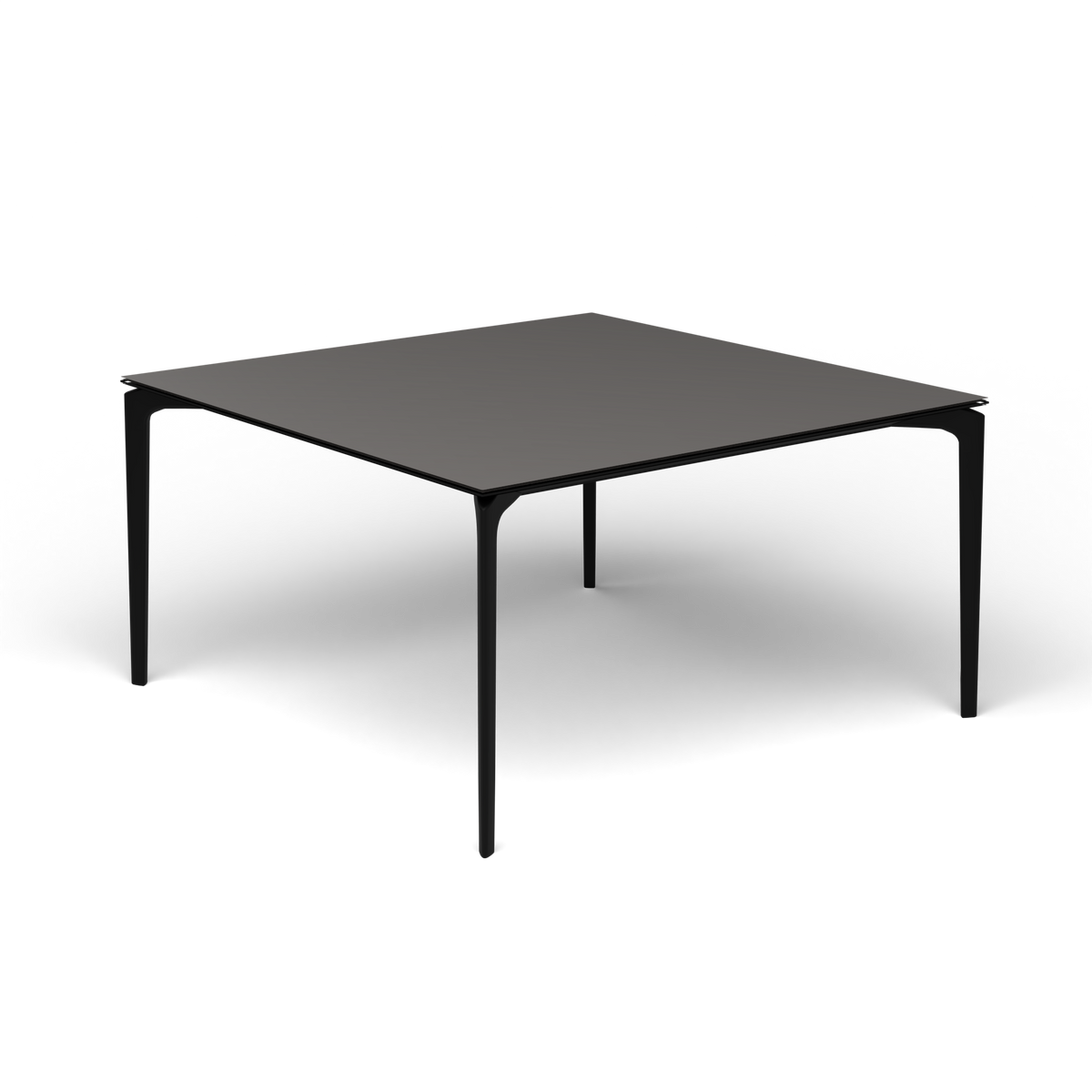 AllSize Vierkante Eettafel, 140 × 140 × 74 cm, Black, Aluminium speckled Anthracite