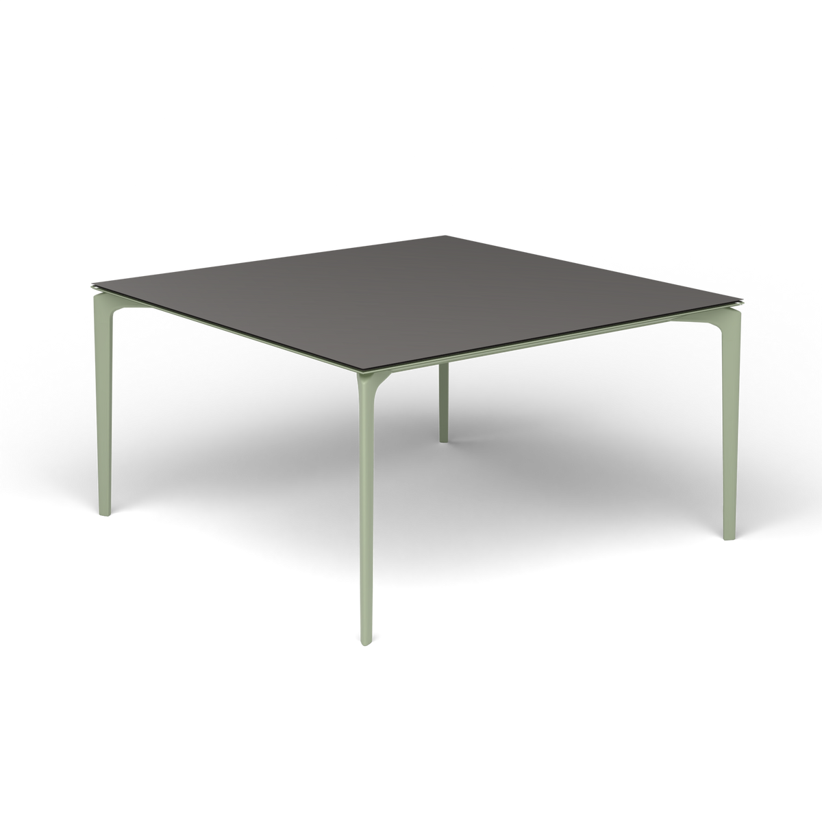 AllSize Vierkante Eettafel, 140 × 140 × 74 cm, Green Tea, Aluminium speckled Anthracite