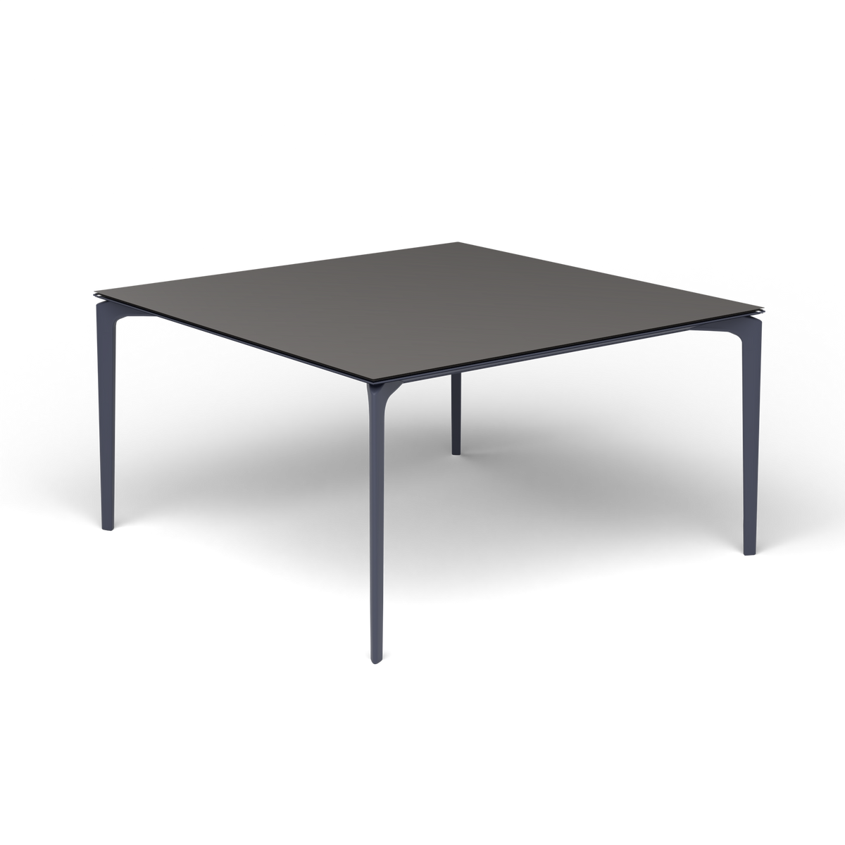 AllSize Vierkante Eettafel, 140 × 140 × 74 cm, Grey Blue, Aluminium speckled Anthracite