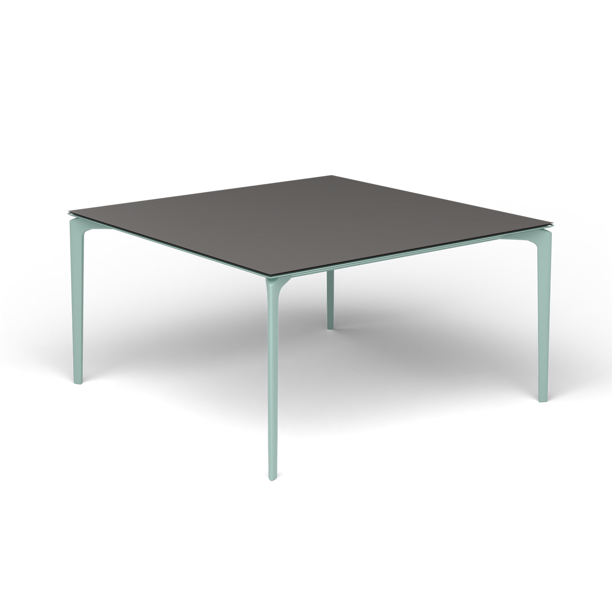 AllSize Vierkante Eettafel, 140 × 140 × 74 cm, Light Blue, Aluminium speckled Anthracite