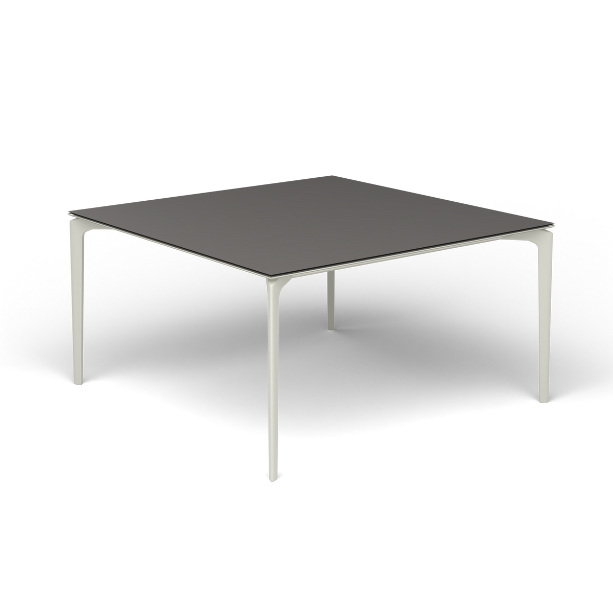 AllSize Vierkante Eettafel, 140 × 140 × 74 cm, Powder Grey, Aluminium speckled Anthracite