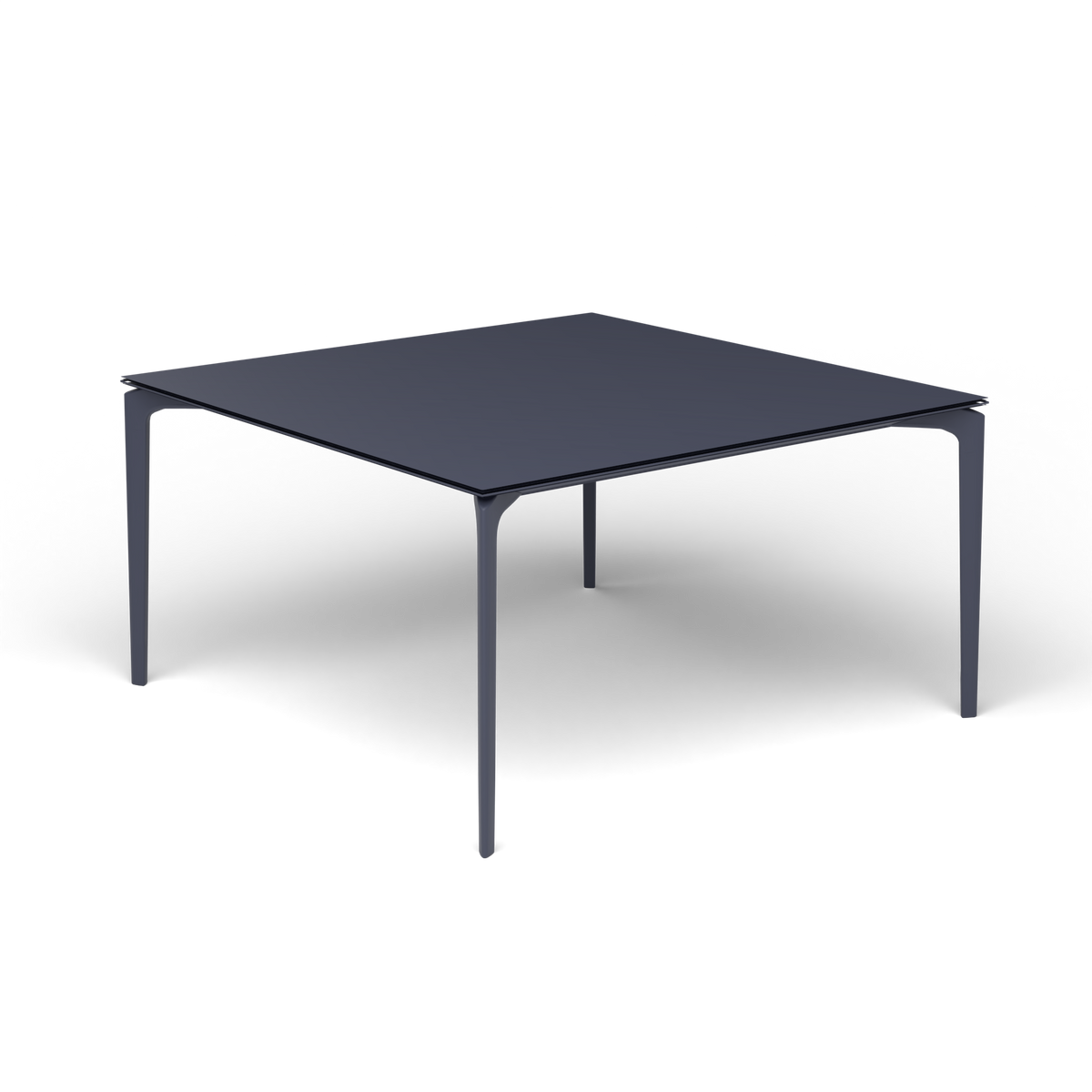 AllSize Vierkante Eettafel, 140 × 140 × 74 cm, Grey Blue, Gelakt aluminium (volgt onderstelkleur)