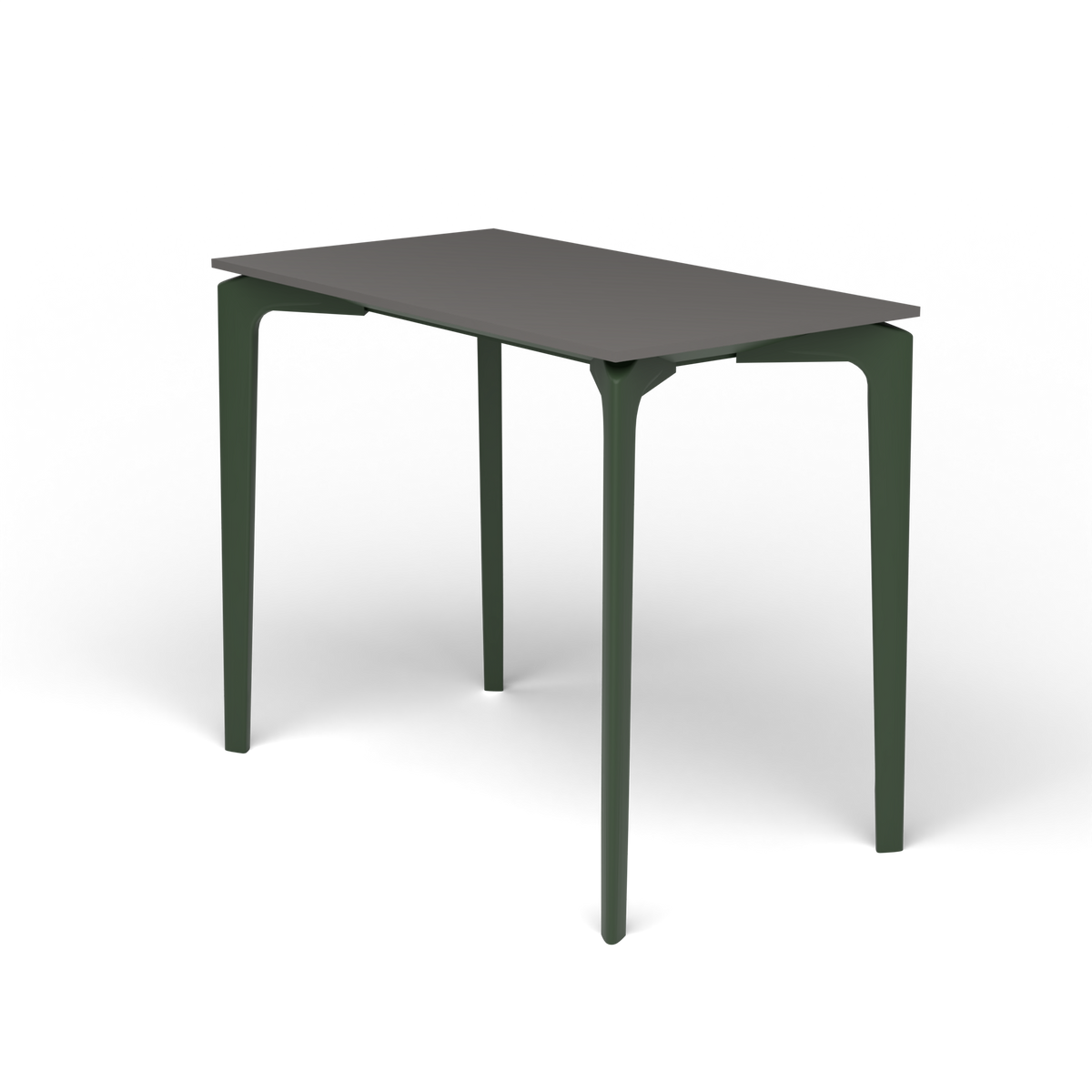 AllSize Console, 90 × 50 × 74 cm, Bottle Green, Aluminium speckled Anthracite