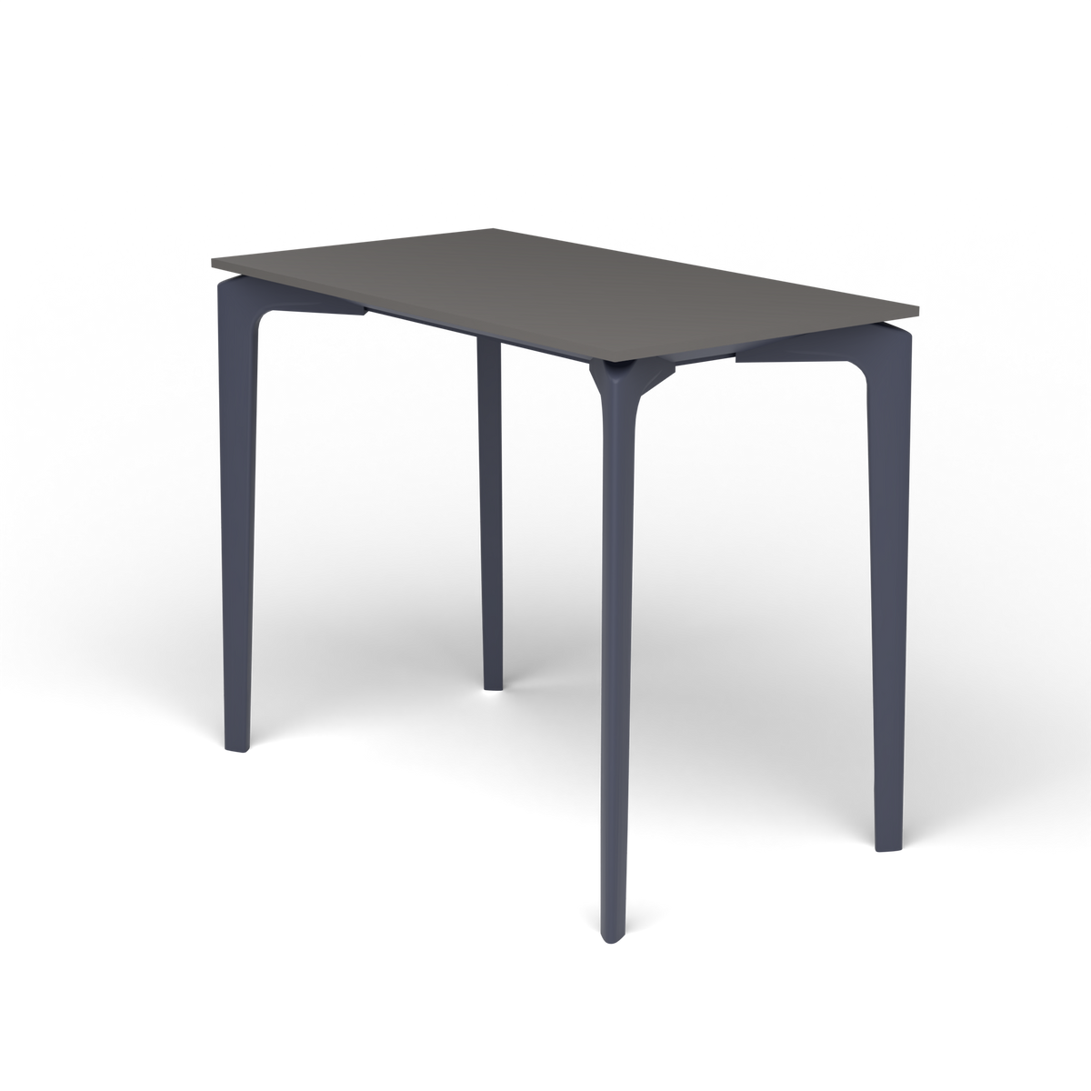 AllSize Console, 90 × 50 × 74 cm, Grey Blue, Aluminium speckled Anthracite