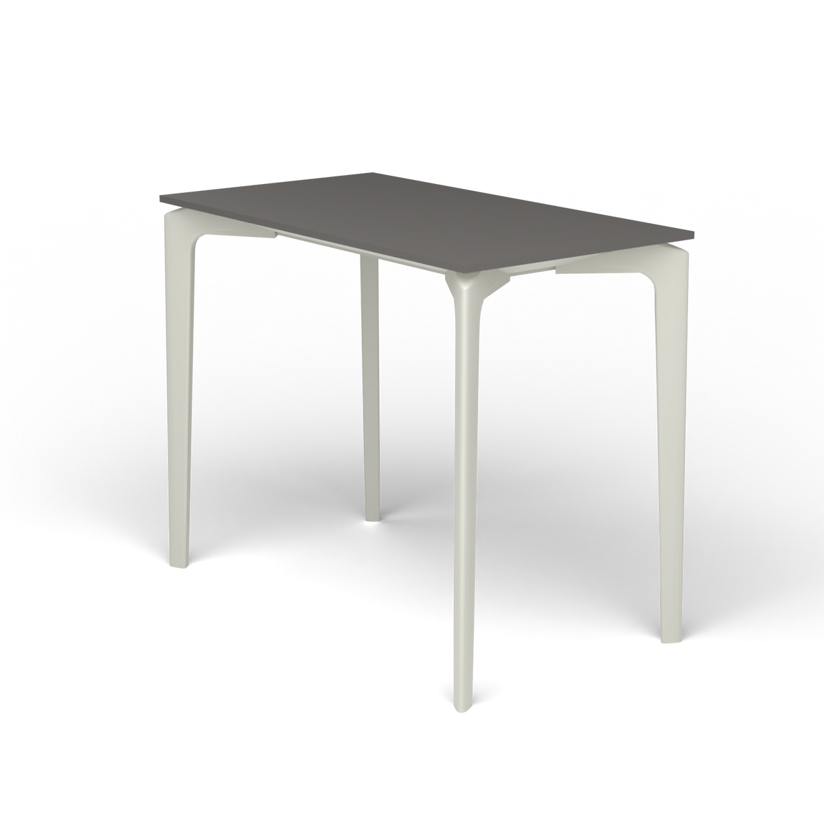 AllSize Console, 90 × 50 × 74 cm, Powder Grey, Aluminium speckled Anthracite