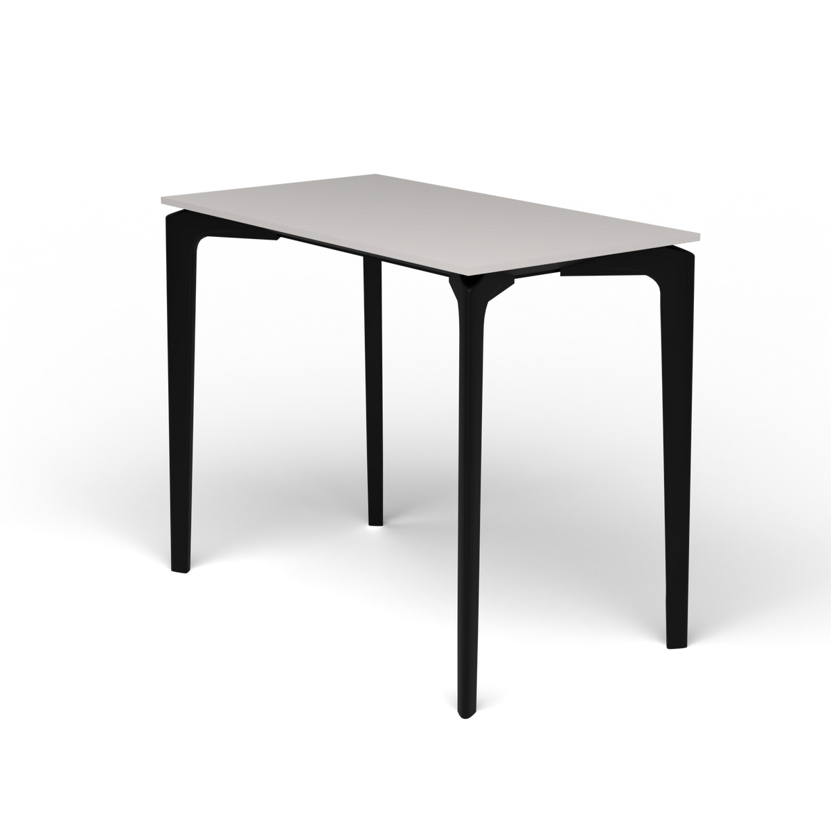 AllSize Console, 90 × 50 × 74 cm, Black, Aluminium speckled Grey