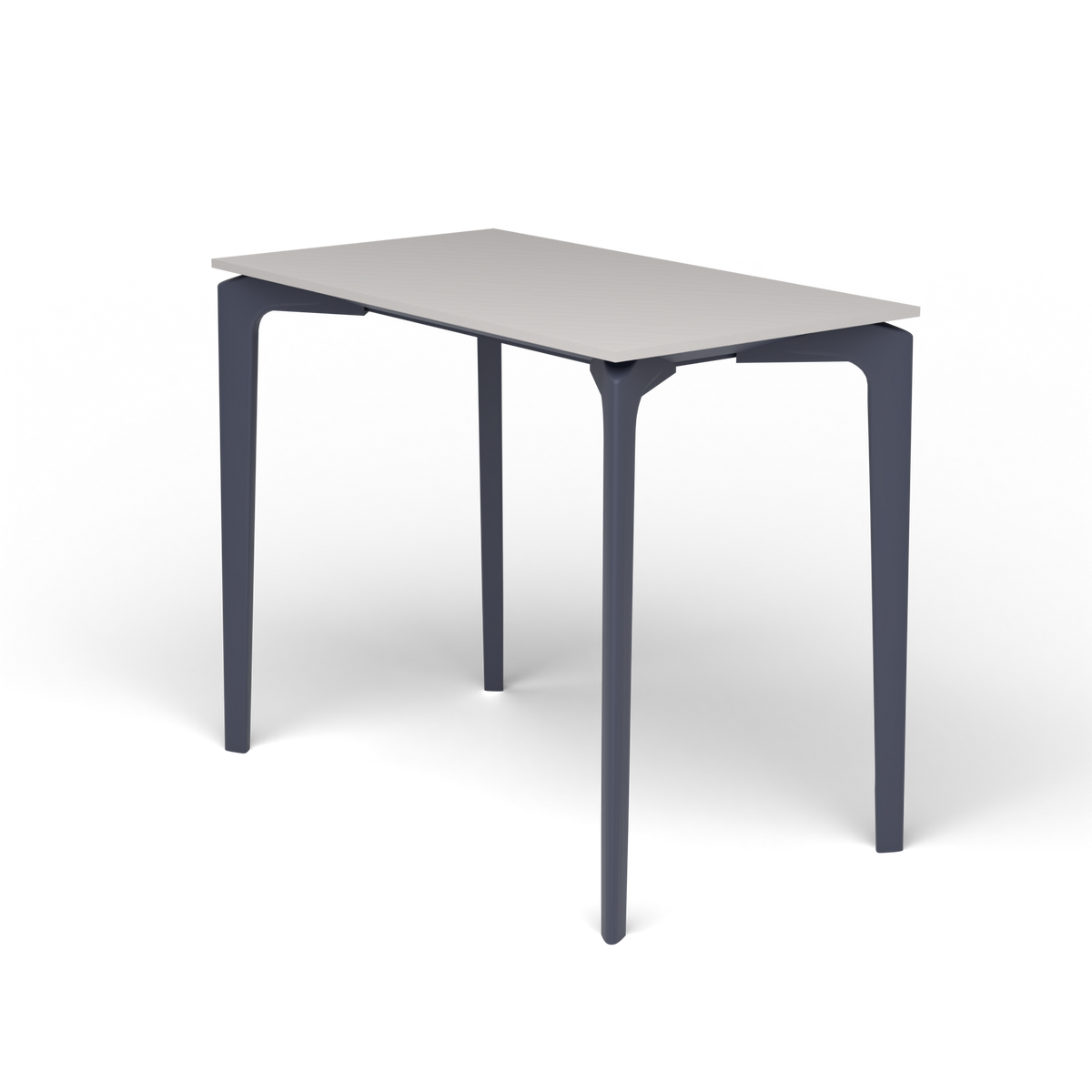 AllSize Console, 90 × 50 × 74 cm, Grey Blue, Aluminium speckled Grey