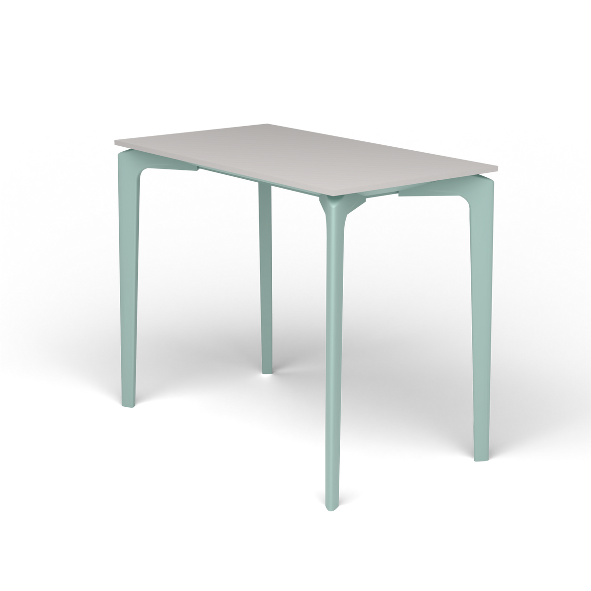 AllSize Console, 90 × 50 × 74 cm, Light Blue, Aluminium speckled Grey