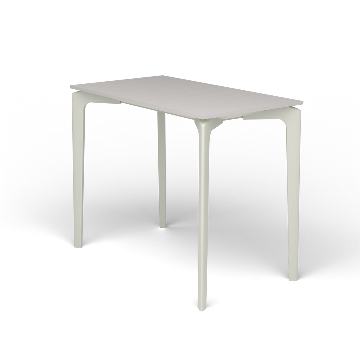 AllSize Console, 90 × 50 × 74 cm, Powder Grey, Aluminium speckled Grey