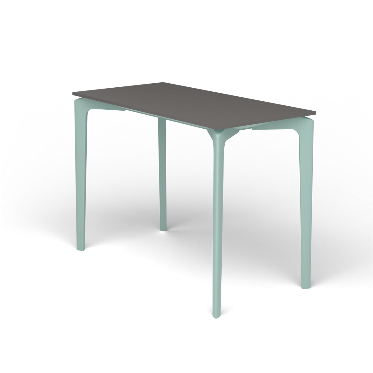 AllSize Console, 100 × 50 × 74 cm, Light Blue, Aluminium speckled Anthracite