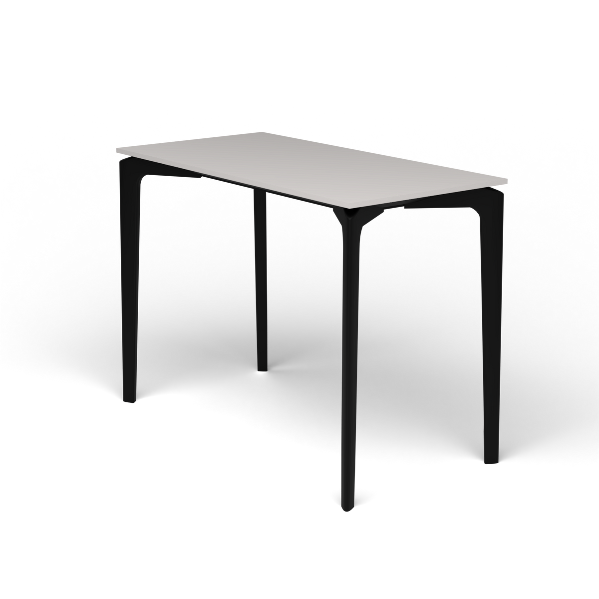 AllSize Console, 100 × 50 × 74 cm, Black, Aluminium speckled Grey