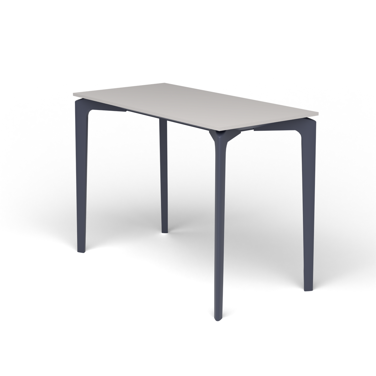 AllSize Console, 100 × 50 × 74 cm, Grey Blue, Aluminium speckled Grey