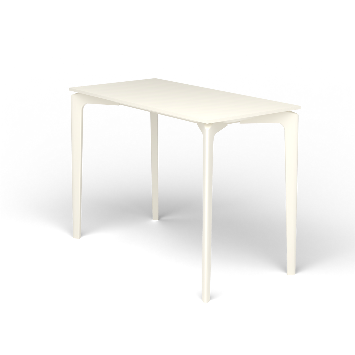 AllSize Console, 100 × 50 × 74 cm, Antique White, Gelakt aluminium (volgt onderstelkleur)