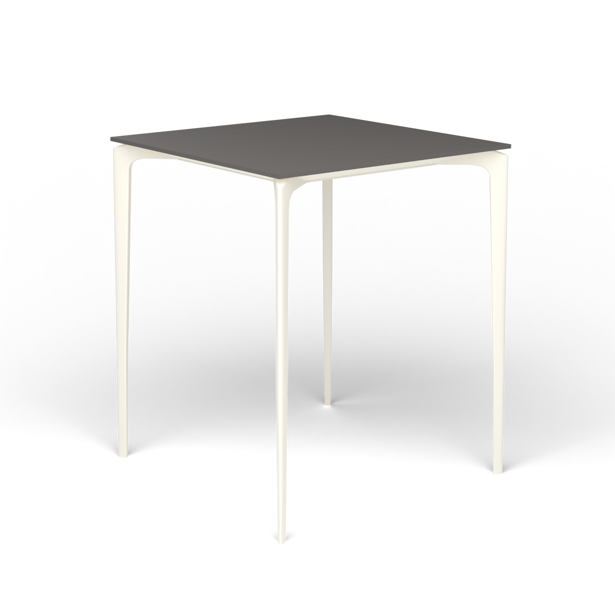 AllSize Bartafel, 90 × 90 × 110 cm, Antique White, Aluminium speckled Anthracite