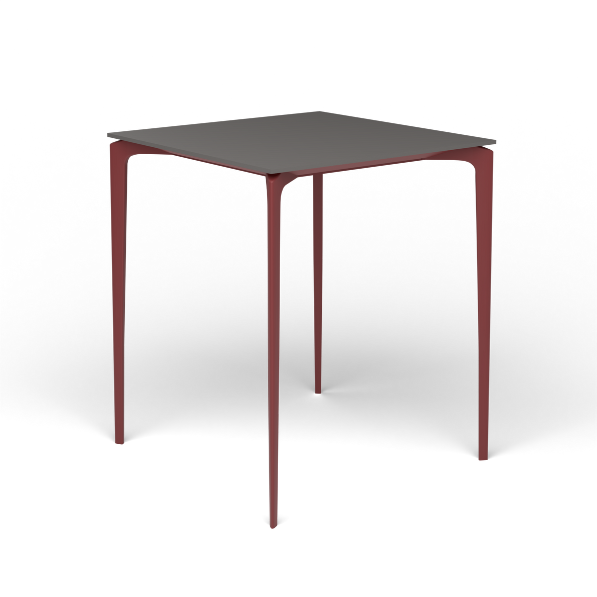 AllSize Bartafel, 90 × 90 × 110 cm, Autumn Red, Aluminium speckled Anthracite