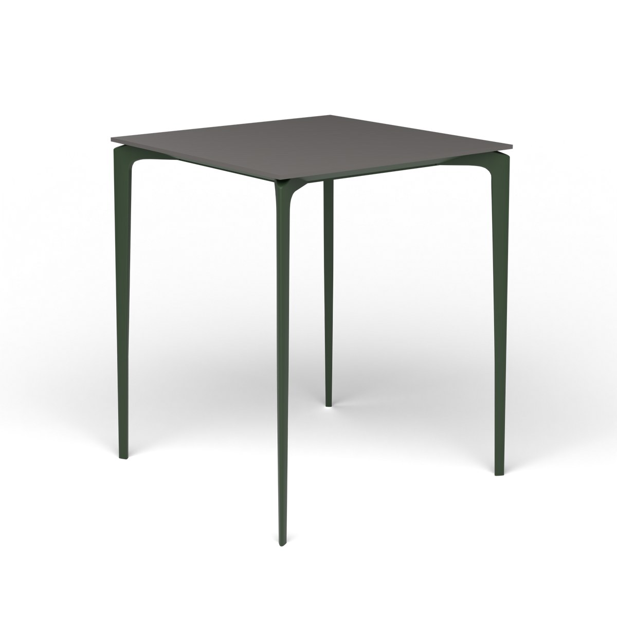 AllSize Bartafel, 90 × 90 × 110 cm, Bottle Green, Aluminium speckled Anthracite