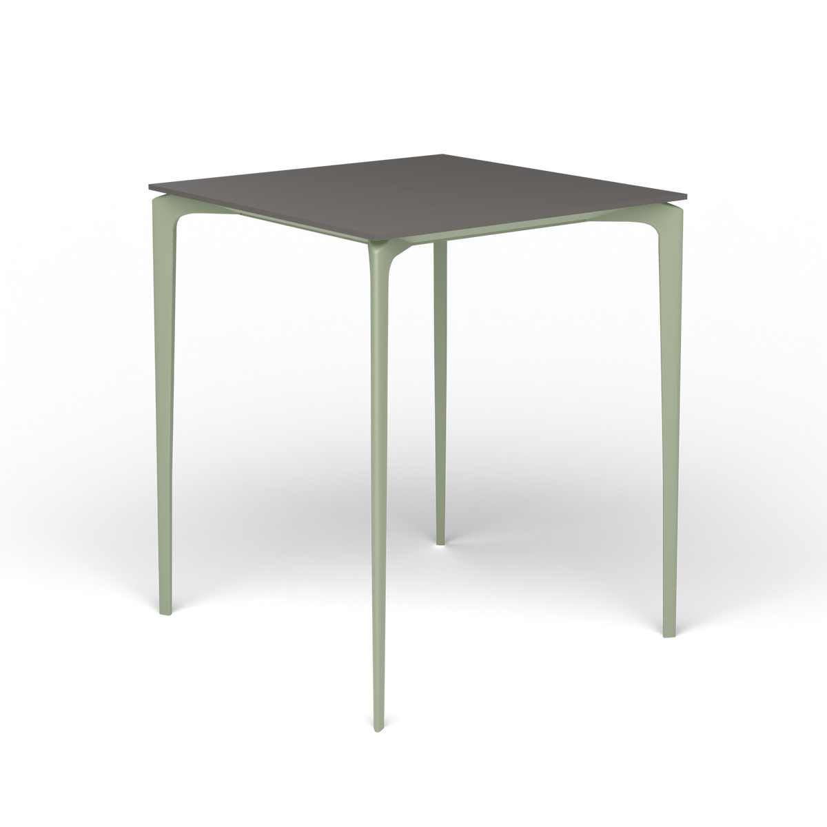 AllSize Bartafel, 90 × 90 × 110 cm, Green Tea, Aluminium speckled Anthracite