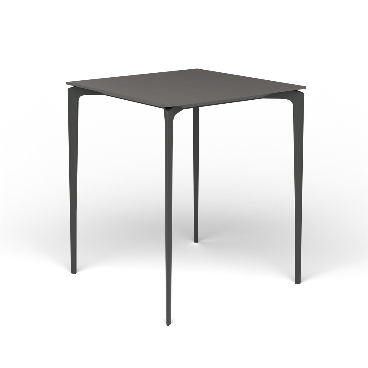 AllSize Bartafel, 90 × 90 × 110 cm, Metallic Grey, Aluminium speckled Anthracite