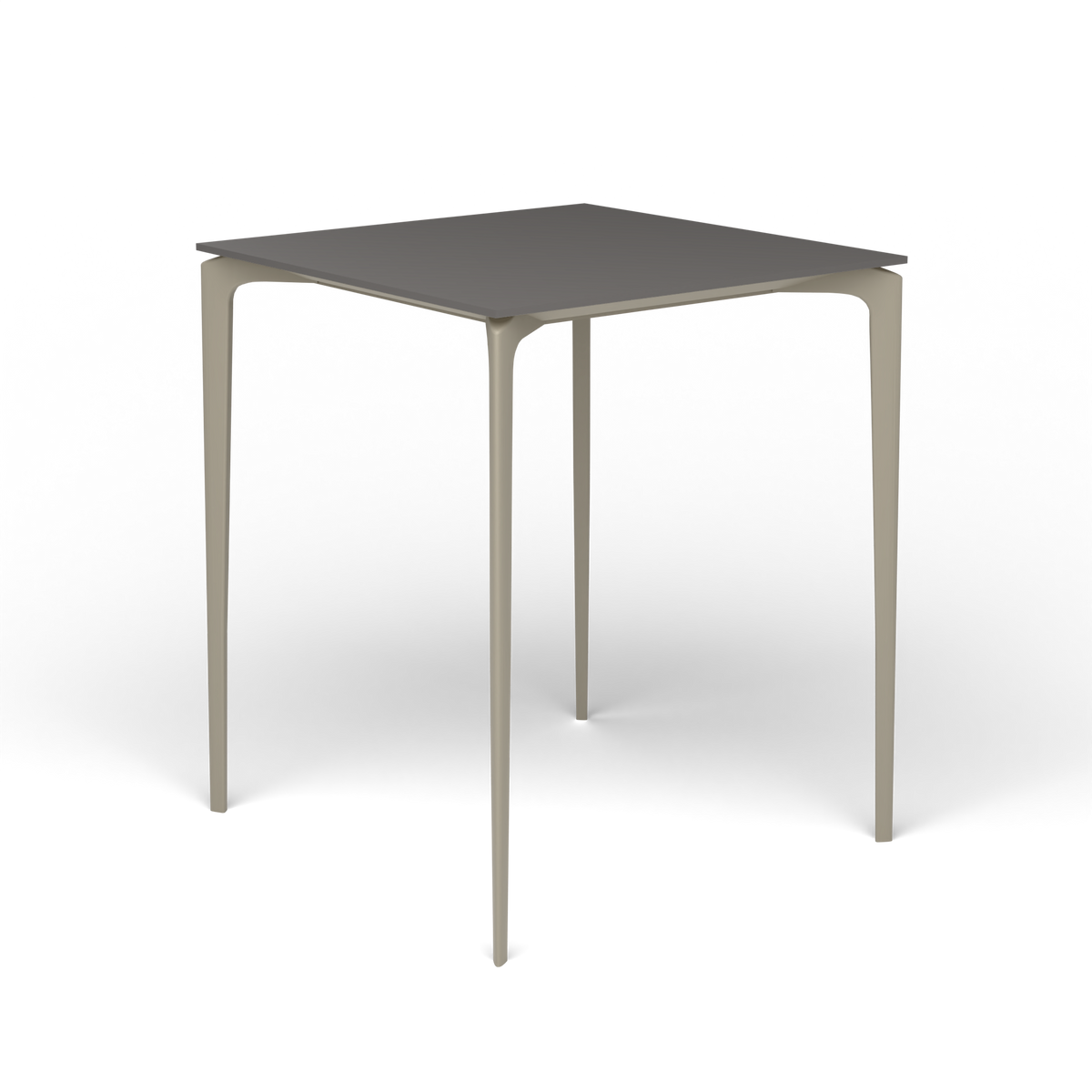 AllSize Bartafel, 90 × 90 × 110 cm, Pearly Gold, Aluminium speckled Anthracite