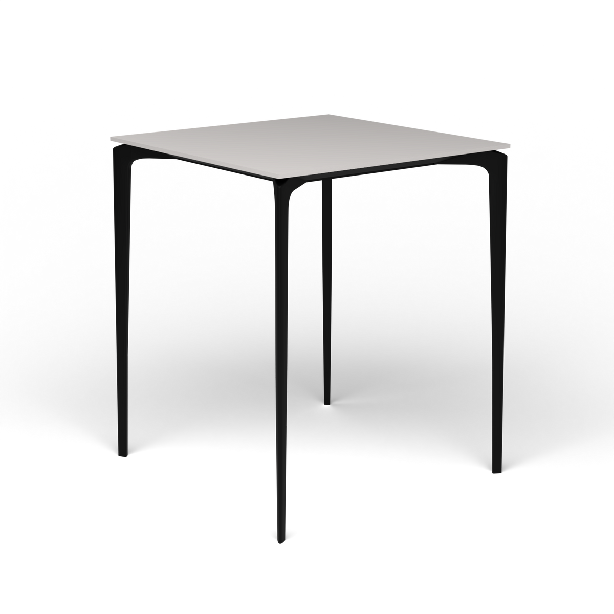 AllSize Bartafel, 90 × 90 × 110 cm, Black, Aluminium speckled Grey