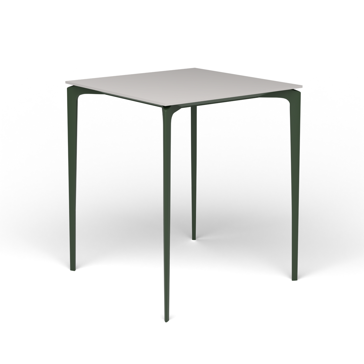 AllSize Bartafel, 90 × 90 × 110 cm, Bottle Green, Aluminium speckled Grey