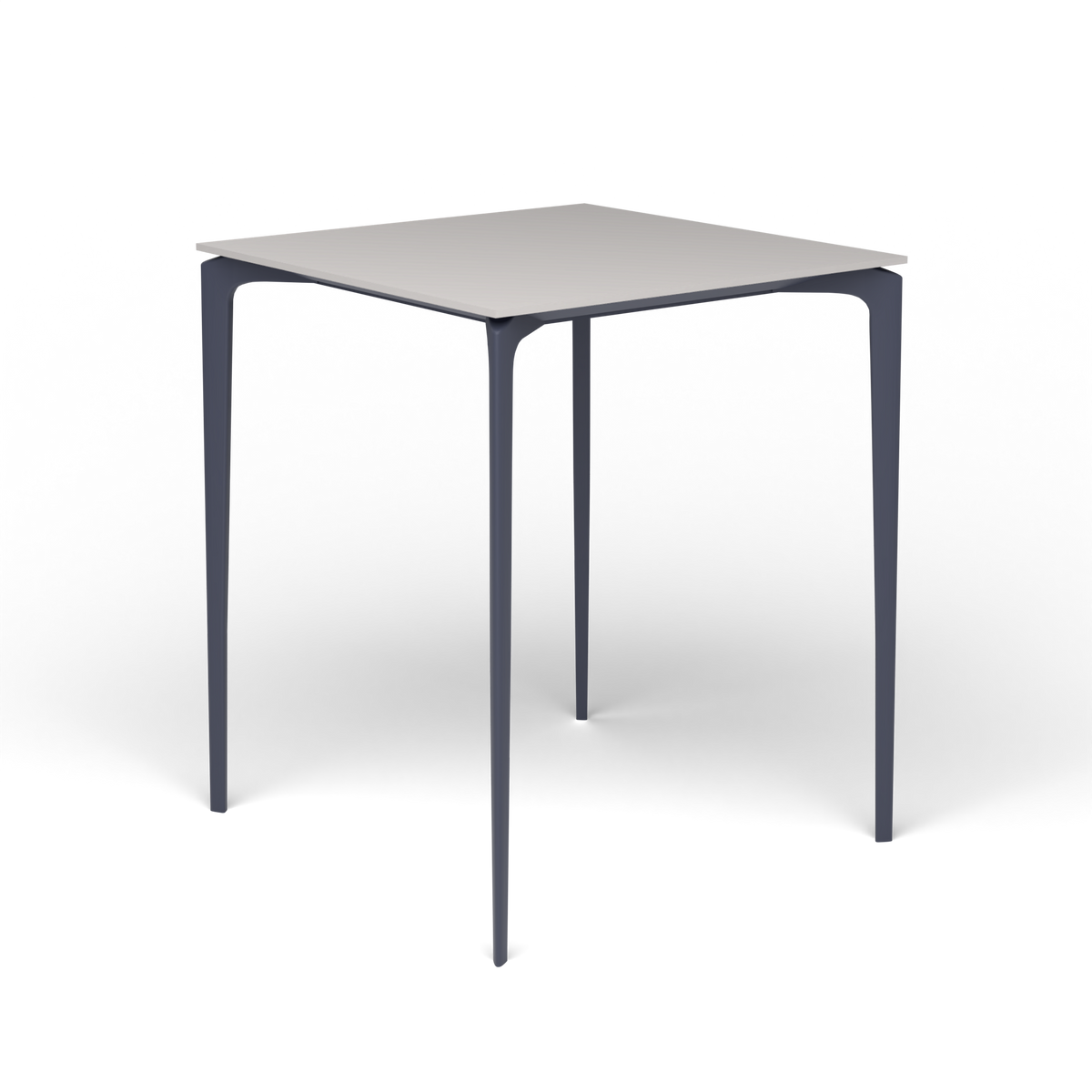 AllSize Bartafel, 90 × 90 × 110 cm, Grey Blue, Aluminium speckled Grey