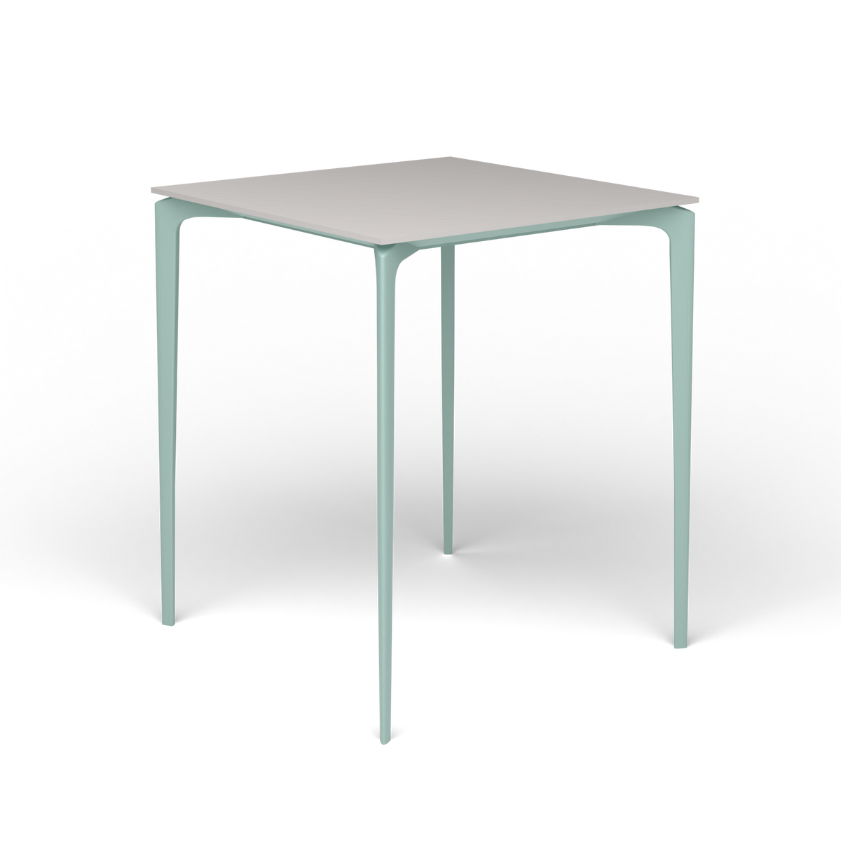AllSize Bartafel, 90 × 90 × 110 cm, Light Blue, Aluminium speckled Grey
