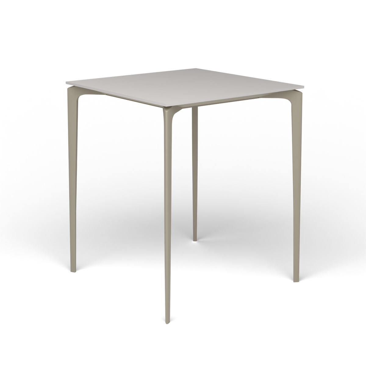 AllSize Bartafel, 90 × 90 × 110 cm, Pearly Gold, Aluminium speckled Grey