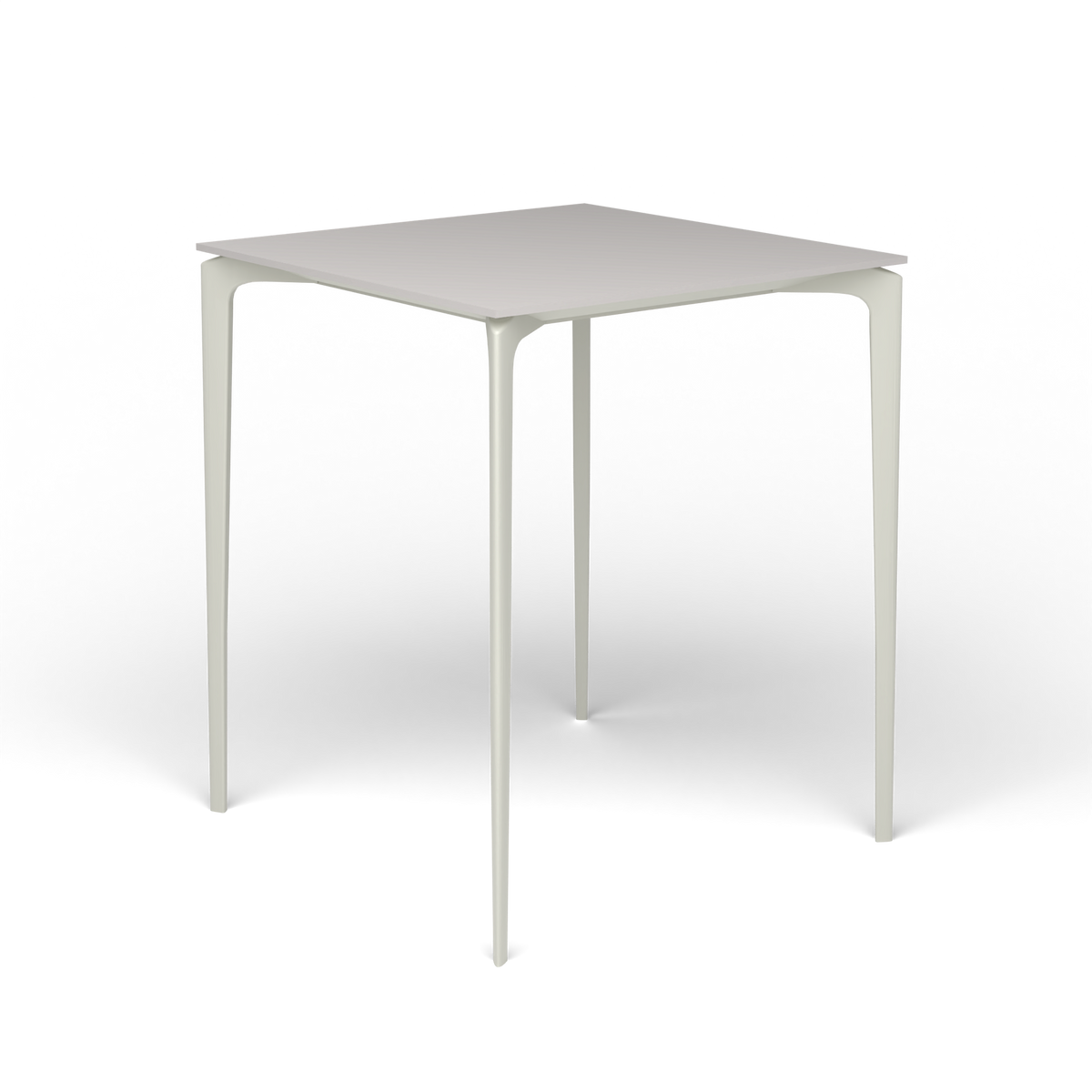 AllSize Bartafel, 90 × 90 × 110 cm, Powder Grey, Aluminium speckled Grey