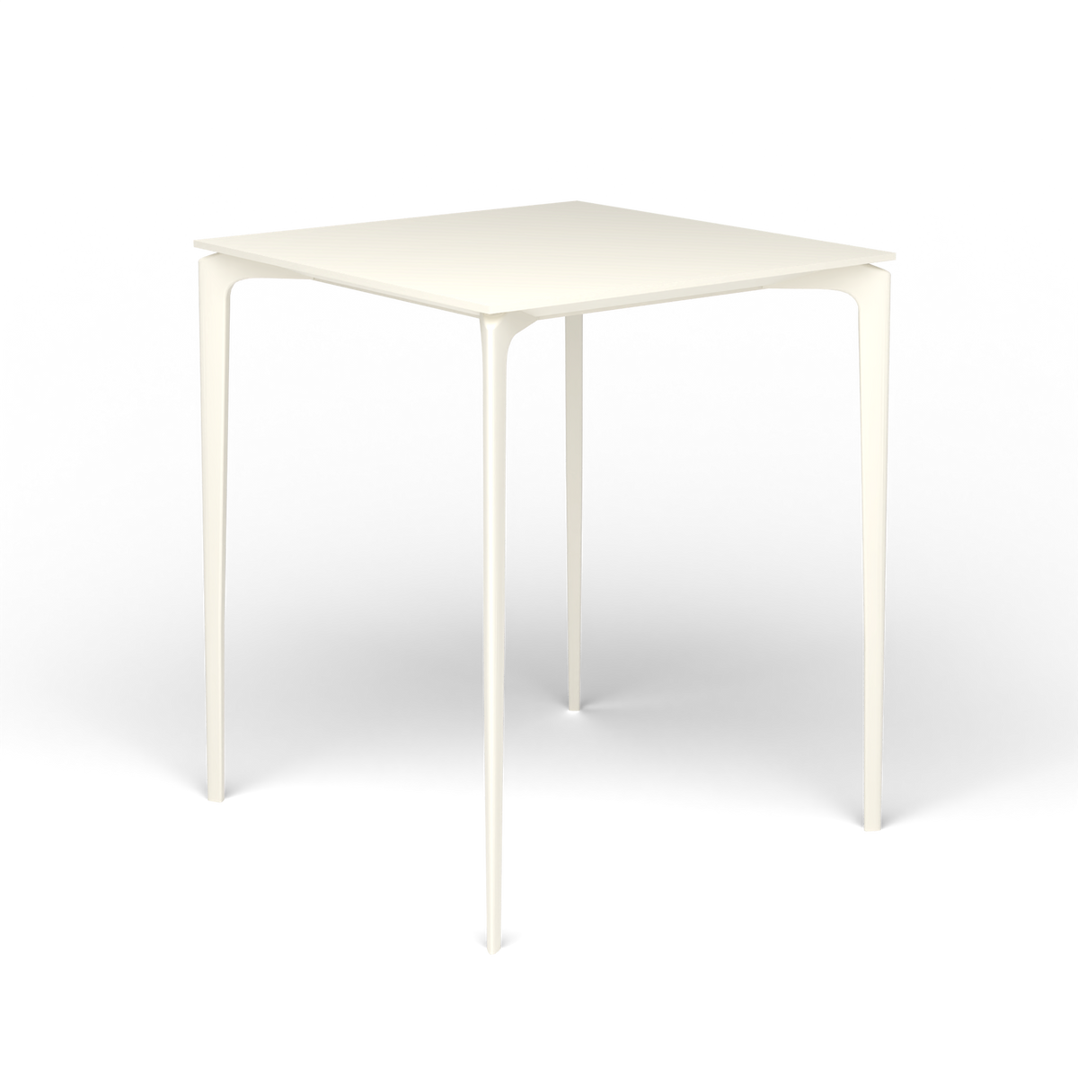 AllSize Bartafel, 90 × 90 × 110 cm, Antique White, Gelakt aluminium (volgt onderstelkleur)