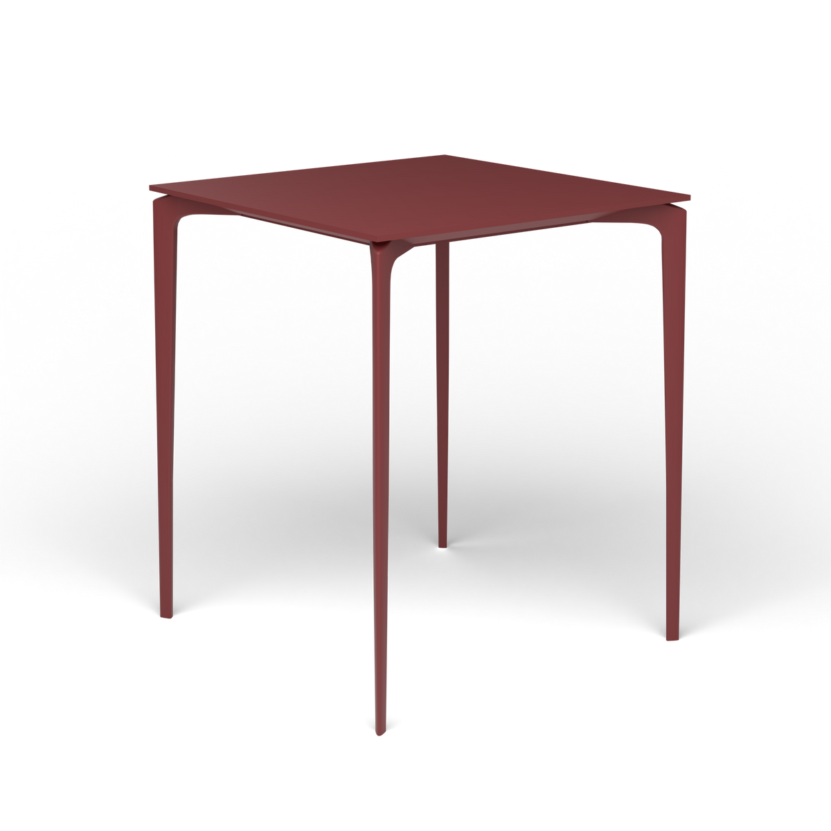 AllSize Bartafel, 90 × 90 × 110 cm, Autumn Red, Gelakt aluminium (volgt onderstelkleur)