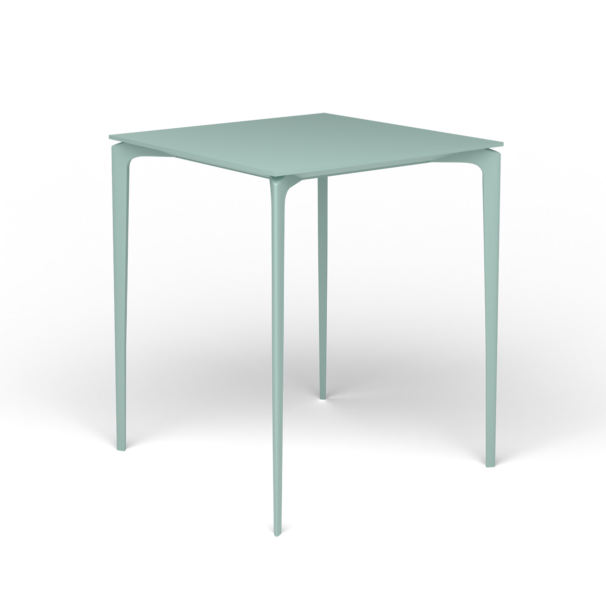 AllSize Bartafel, 90 × 90 × 110 cm, Light Blue, Gelakt aluminium (volgt onderstelkleur)