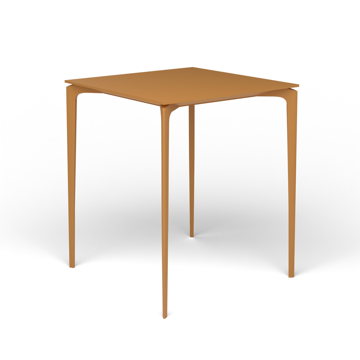 AllSize Bartafel, 90 × 90 × 110 cm, Mustard Yellow, Gelakt aluminium (volgt onderstelkleur)